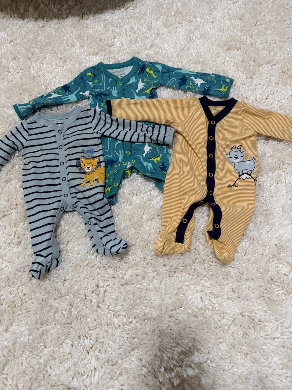 Carter's Newborn Footie Pajama Bundle
